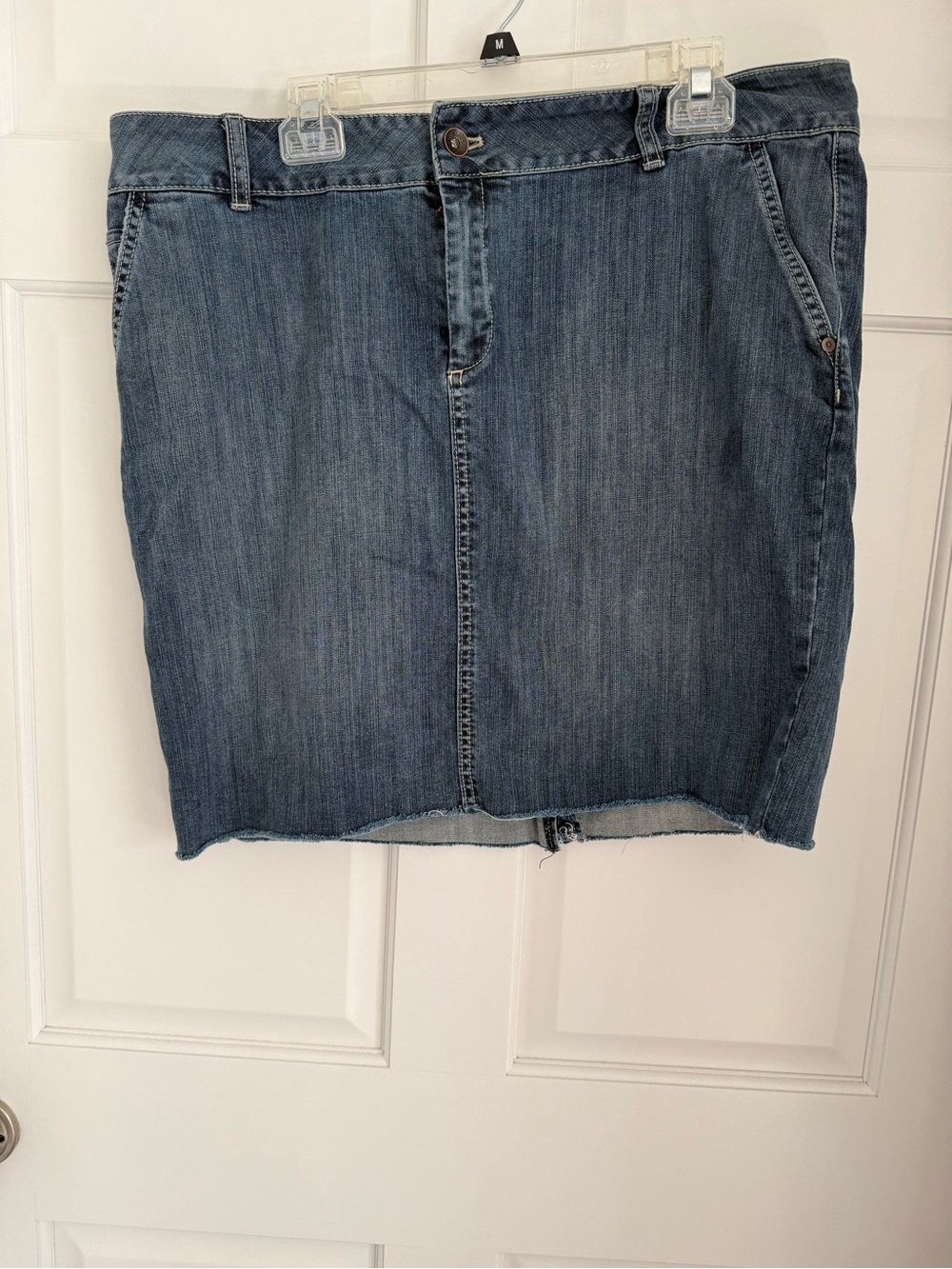 Plus Size Merona Blue Jean Mini Skirt